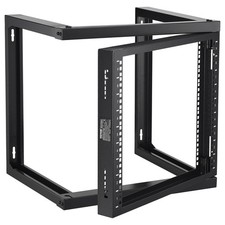 9U Wall Mount Rack 150 lbs/68.04 kg Open Frame Server Network Rack Black picture