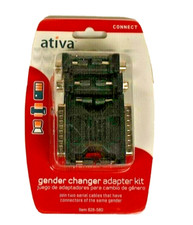 Ativa Gender Changer Adapter Kit 828-580 - New/Sealed picture
