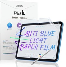 2 Pack Anti Blue Light Paper Film for iPad 10th/11th, Matte Anti Glare PET picture