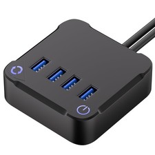 Computer PC Power Button, Desktop Button External 7.3*7.3cm, Black picture