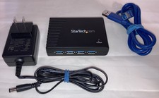 StarTech ST4300USB3 4-Port SuperSpeed USB 3.0 Hub - Black With Power Supply  picture