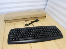NOS AOpen Black KB825B 90.00029.25BU 104 Normal Keys USB Wired Keyboard (1 of 2) picture