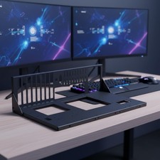 Compact Open Frame PC Case for ATX, MATX, ITX - Enhanced Cooling Solution picture