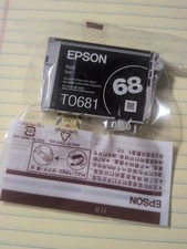 New  Genuine Epson 68 T0681 Black  High-Yd Ink Cartridge TO681 Epson 68 T0681 picture