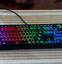 Onn. RGB Mechanical Gaming Keyboard Wired Backlit Tested 100004357 picture