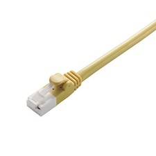 ELECOM RoHS Compliant LAN Cable CAT5E Anti-Snag Connector 5m Yellow Simple picture