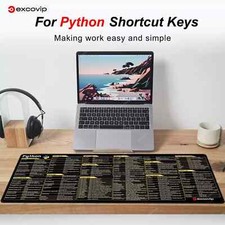 EXCO Python Programming Mouse Pad, Large Shortcuts, Keyboard- picture