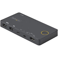StarTech 2 Port Hybrid USB-A + HDMI & USB-C KVM Switch SV221HUC4K picture