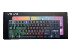 Gaming Keyboard Wired 87 Keys LED 19 Anti-Ghosting Keys Computer Accessory picture