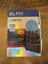 L2KB LC401XL 4-Pack Ink Cartridge Set for MFC-J1010DW/J1012DW/J1170DW picture