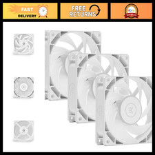 120mm RGB Fans 3-Pack, 550-2300 RPM, High Performance Cooling, White LED picture