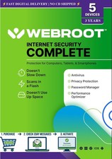 Webroot Internet Security Complete 2026 | 3 Year 5 Device |Email Code (no CD) 🔥 picture
