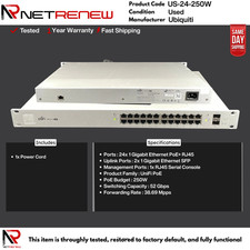 US-24-250W Ubiquiti UniFiManaged Gigabit PoE+ Switch 24 Port picture