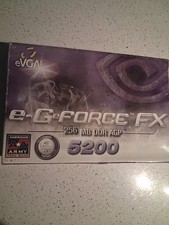 e-GeForce FX 5200 256MB DDR NVIDIA Graphics Card AGP 8X 4X S-Video DVI TV Out picture