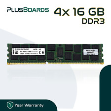 Kingston 4x 16GB = 64GB PC3-12800R DDR3 1600MHz RDIMM 2Rx4 1.5V Server Memory picture
