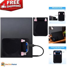 Stylish Portable Hard Drive Sleeve - Reusable Adhesive Pouch for Accessories picture
