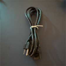 Black 6 ft AC Power Cable Cord 3-Prong Plug to IEC C13 Female Connector picture