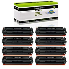 8PK CF400X 201X Black Toner Cartridge For HP Color Laserjet M252dw M277dw M252dn picture