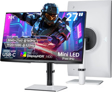 27 Inch Dual Mode Mini LED Monitor - 4K UHD at 160Hz & 1080P FHD 320Hz Gaming Mo picture