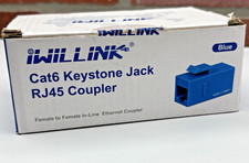 Iwillink RJ45 Cat6 Keystone Coupler 23-Pack, Female to Female Cat6 Keystone Jack picture