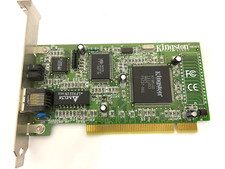 RARE VINTAGE KINGSTON KNE110TX KT98100 PCI ETHERNET CARD RJ45 LAN15 picture