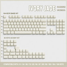 Jade Theme Keycap Set SA Profile PC Custom Keycaps for MX Mechanical Keyboard picture