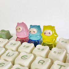 Rainbow Spirits Keycap, 3 Cute Backlit Artisan keycaps for mechanical keyboard picture