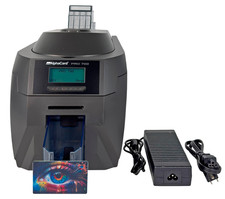 TESTED AlphaCard PRO 700 Single-Sided Color ID Card Badge Printer USB Ethernet picture