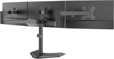 Triple Monitor Stand, Free Standing Three LCD Monitor Fully Adjustable Desk Moun picture