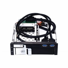 5.25 Inch Internal Dual Slot Hard Disk Case 2.5+3.5 Inch HDD/SSD Enclo ELUK picture