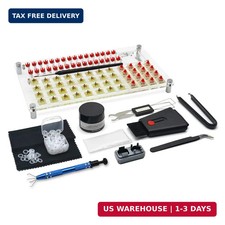 YIMAGUJRX 32 Switches Acrylic Lube Station,Keyboard Lube Kit,Switch Opener,Switc picture