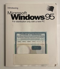 Introducing Microsoft Windows 95 Manual w/ Product Key Certificate picture