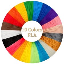 20 Colors 3D Pen Printer PLA Filament Refills High Precision 1.75mm 323 Feet picture