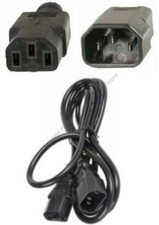 Lot10 6ft Male~Female PC Power Extension Cord/Cable Printer IEC320 C13~C14 18awg picture