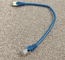 Cable Matters 10Gbps Snagless Shielded Cat 6A Ethernet Cable, 1Ft, Blue, S/FTP picture