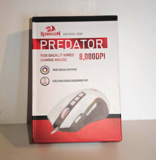 Redragon Predator M612WG-RGB Wired RGB Gaming Mouse 8000 DPI 9-Button White/Gray picture