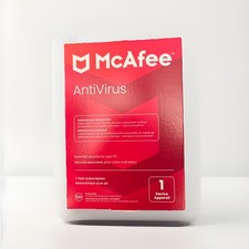 McAfee Antivirus For 1 Year 1 PC***SEALED Retail Pack*MAB00EST1RAA* picture