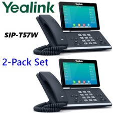2 Pack Yealink SIP-T57W Premium IP Phone with Built-In Bluetooth & WIFI 16 SIP picture