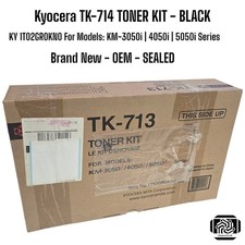 Kyocera TK-714 BK TONER KIT | KY 1T02GR0KN0 For: KM-3050i | 4050i | 5050i Series picture