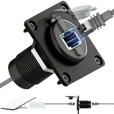 Waterproof RJ45 CAT6 Wall Socket for Starlink Gen3, IP68 Pass-Through picture
