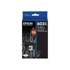 New Genuine Epson T802XL Black High Yield Ink Cartridge (T802XL120-S) 03/2021 picture