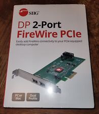 SIIG Dual Profile 2-Port FireWire PCIe Adapter, NEW Open Box picture
