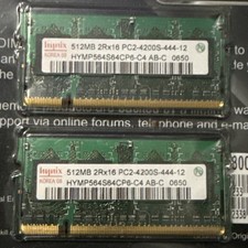Hynix 512mb Laptop RAM Memory Kit PC2-4200S-444-12 - 2 Cards picture