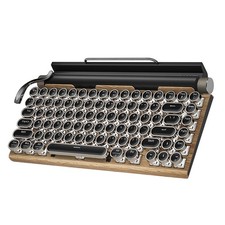 Retro Typewriter Keyboard Wireless Mechanical Keyboard, 83-Key Blue Switches picture