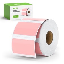 Nelko 2.25x1.25 Pink Thermal Labels 1000 Rolls Compatible with PL70E Printer picture
