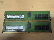 LOT OF 2 Micron MTA18ASF2G72PDZ-2G3B1MG Server Memory 16GB 2RX8 PC4-2400T-RE1-11 picture