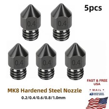 5pcs MK8 Hardened Steel Nozzle for Ender 3/Ender-3 Pro/Ender-3 S1 /CR-10 Series picture