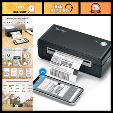 Bluetooth Thermal Shipping Label Printer - 4x6 Inkless Wireless Label Maker for picture