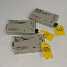 FOT-F3 Compatible Fiber Optic Transceiver w/ Lanview by Cabletron - LOT OF 3 picture
