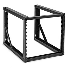 NavePoint 9U Wall-Mount Open Frame Network Rack 24.81 Inch Depth, AV Rack, Black picture
